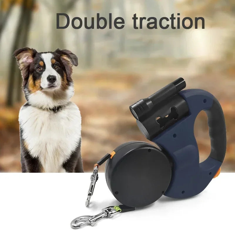 Laisse Double Rétractable : La Solution Idéale pour Promener Deux Chiens en Toute Simplicité